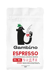 Espresso GAMBINO кава мелена бленд 0.25 кг
