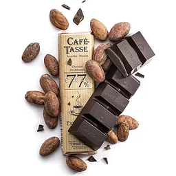 Чорний шоколад Cafe-Tasse з какао-бобами екстра 77% 45 г - мініатюра 3