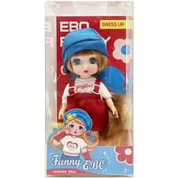Лялька шарнірна Bambi для дівчаток Funny EBO DH2368B(Blue) 15 см