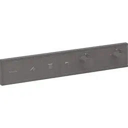 Термостат для душу Hansgrohe RainSelect прихованого монтажу на 3 клавіші brushed black chrome 15381340