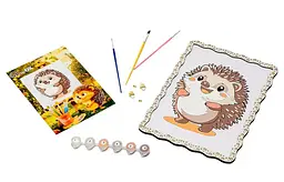 Картина по номерах дерев'яна "Їжачок" формат А4 Puz-22947 PuzzleOk - мініатюра 2