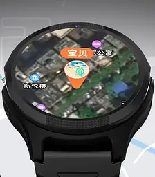 Круглий дитячий смарт годинник-телефон для хлопчика H-05 з GPS трекером, 4G відеодзвінками, кнопкою SOS та прослушкою Синій - мініатюра 7