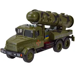 Іграшка Військова Машинка КрАЗ з Ракетною Встановкою Автопром