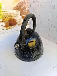 Чайник із нержавіючої сталі Edenberg EB-8873 зі свистком 2л темно синій