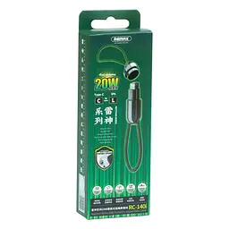Кабель USB Remax RC-140i Raython Type C to Lightning 20W Чорний - мініатюра 2