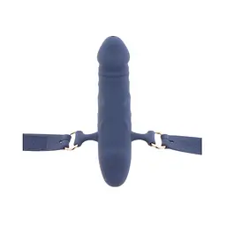 Кляп Taboom Silicone Supreme Breathable Penis Gag синій - мініатюра 5