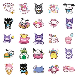 Стикерпак Набір наклейок GeekLand Hello Kitty Sanrio Хелло Кітті Санріо 50 штук - мініатюра 4