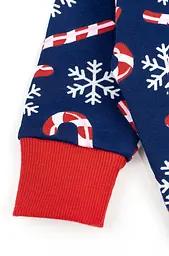 Чоловічок дитячий на блискавці з відкритими ніжками Candy cane - мініатюра 4