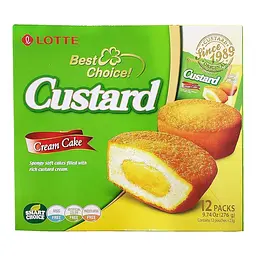 Тістечко Lotte Custard Cream Cake з заварним кремом 276 г
