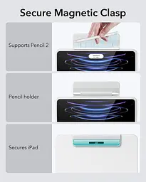 Чохол із клавіатурою ESR для iPad Pro 11 дюймів (1ª, 2ª, 3ª, 4ª покоління) та iPad Air (4ªª, 5ª покоління), знімний магнітний - мініатюра 2