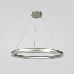 LED люстра підвісна в кільцевому корпусі Ø 83 см | Line F | Арт. MJ342-800 Ice Flower Silver
