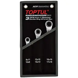 Ключ накидний Toptul Pro-Series з подвійною тріскачкою на 72 зубці GPAQ0301