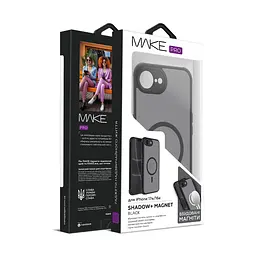 Чохол MAKE Apple iPhone 17e/16e Shadow+ Magnet Black - мініатюра 2