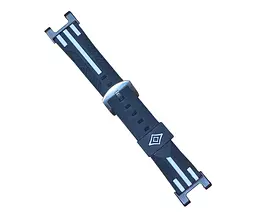Силіконовий ремінець Primolux Dart для годинника Xiaomi Amazfit T-Rex (A1918)/T-Rex Pro (A2013) Black White - мініатюра 2