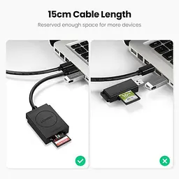 Кард-рідер Ugreen USB 3.0 2 в 1 TF/SD CR127 (20250) - мініатюра 6