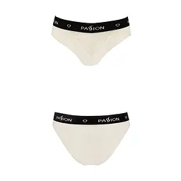 Трусики з широкою гумкою і мереживом Passion PS001 PANTIES M, ecru - мініатюра 4