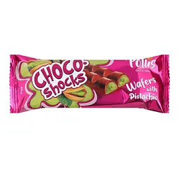 Вафлі глазуровані з фісташкою Choco-Shocks Polus м/у 45 г