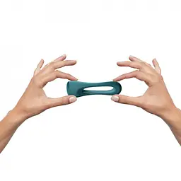 Ерекційне кільце Love To Love Flux Ring Black Teal Me 3 см бірюзовий - мініатюра 5