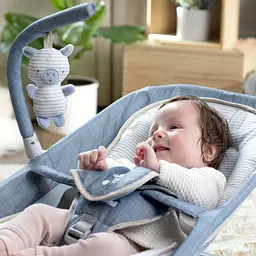 Шезлонг Ingenuity Parker-Chambray з технологією м’якого масажу Happy Belly синій (16854) - мініатюра 7