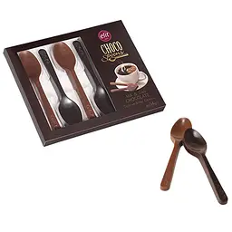 Шоколадні ложки Elit Choco Spoons з молочного та темного шоколаду 54 г - мініатюра 2