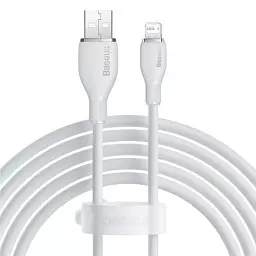 Кабель Baseus Pudding Series Fast Charging Cable USB to Lightning 2.4A 2m P10355700221-01 White