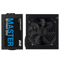 2E Блок живлення Master Power (750W), >80%, 80+ White, 120мм, 1xMB 24pin(20+4), 1xCPU 8pin(4+4), 3xMolex, 5xSATA, 4xPCIe 8pin(6+2) - мініатюра 2