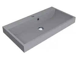 Умивальник Miraggio VARNA 800 GRAY (0000981) Mirasoft, Матовий, Накладний/Врізний, Сірий - мініатюра 1
