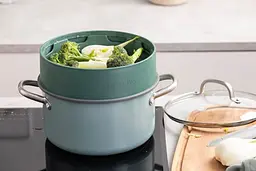 Вставка-пароварка GreenPan Steam 24 см колір зелений (CC006629-001) - мініатюра 4
