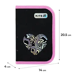 Пенал Kite Love is чорний (K25-622H-3) - мініатюра 3