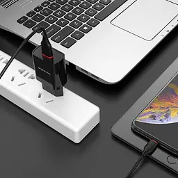 Зарядний пристрій Borofone BA20A USB чорний