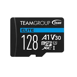Карта пам'яті Team 128GB microSDXC class 10 UHS-I/U3 Elite (TEAUSDX128GIV30A103) - мініатюра 2