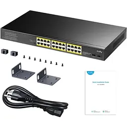 Комутатор Cudy GS1028PS2, 24-Gigabit PoE+ Switch with 4 Uplink Gig Ports and 2 Gig SFP Slots 300W (GS1028PS2)