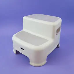 Підставка для ніг дитяча на дві сходинки BM-68076 Bimbo 28*30*25 см. антиковзаючі накладки сіра