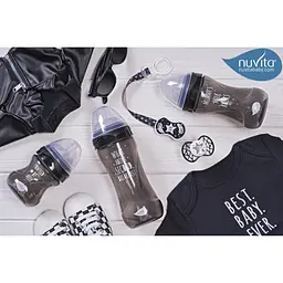 Пляшечка для годування Nuvita Mimic Cool, антиколікова, 330 мл, чорний (NV6052BLACK) - мініатюра 16