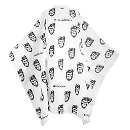 Перукарська накидка Slick Gorilla Barber Cape White - мініатюра 2
