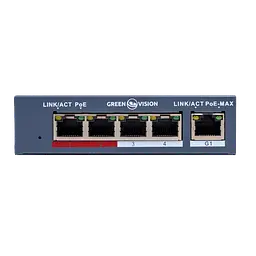 Комутатор мережевий POE GV-017-AI-4+1P - мініатюра 3