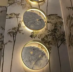 Сучасна модель бра Eclipse wall з мармуровим камінням Line F WA 221-240 - мініатюра 6