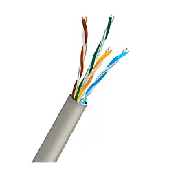 Кабель вита пара UTP CAT5E CU 0.5 PVC Indoor Kraft Light gray 305m (33-00016)