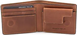 Чоловічий шкіряний портмоне GRANDE PELLE 11х9х2 см acs0024467 - мініатюра 2