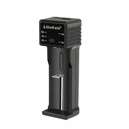 Зарядний пристрій для акумуляторів Liitokala 1 Slot, LED disp, USB, Li-ion/3.7V/3.8V, Li-Fe/3.2V, Ni-MH/1.2V (Lii-100C) - мініатюра 1