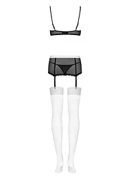 Костюм покоївки Obsessive Maidme S/M чорний - мініатюра 5