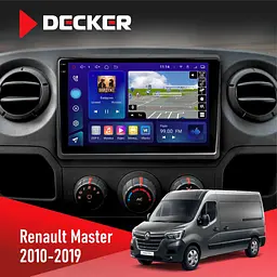 Штатна магнітола Renault Master 2010-2019 Decker D10-009 4x64, DSP, 4G, 2k Decker (НФ-00008388)