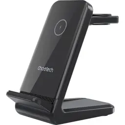 Зарядний пристрій Choetech Wireless 3-in-1 15W black (T608-F) - мініатюра 2