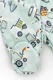 Натільний комбінезон зі швами назовні для новонароджених Excavator - мініатюра 4