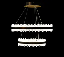 Світлодіодна люстра Splendid Ray LT9890/2 LED кава-біла з пультом і димером 288W - мініатюра 5