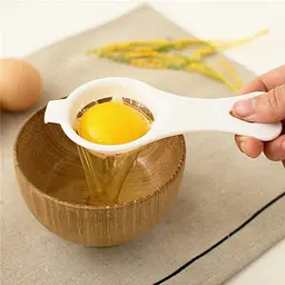 Сепаратор яєць ложка для відокремлення білка яйця 13.5 см, Kitchen Master Білий 85434 - мініатюра 4