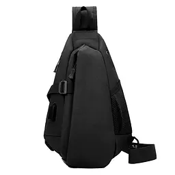Рюкзак на одне плече No Brand 905 32х22 см Black 13056-84488