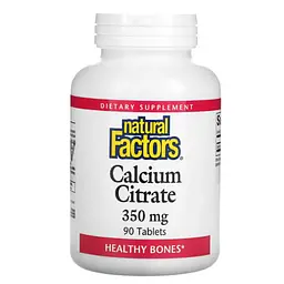 Кальций Calcium Citrate 350 mg 90 Tablets Natural Factors vit0005784