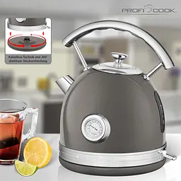 Електрочайник металевий PROFI COOK PC-WKS 1192 Anthracite - мініатюра 4