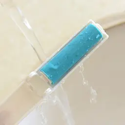 Багаторазовий липкий ролик для чищення одягу Semi Mini складаний Blue - мініатюра 3